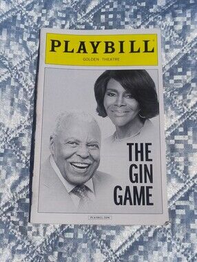 Collectible Broadway Playbill The Gin Game At Golden Theatre Ft  Jones And Tyson